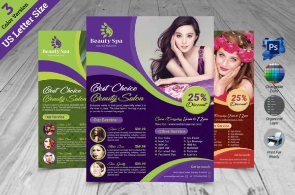 Beauty Spa Salon Flyer Template Design: Elevate Your Brand with Professional Marketing