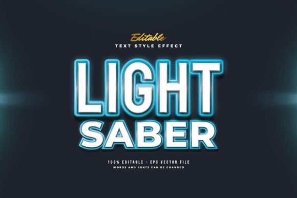 Igniting Brand Identity: The Strategic Power of Light Saber Text Style with Neon Effect in Modern Design
