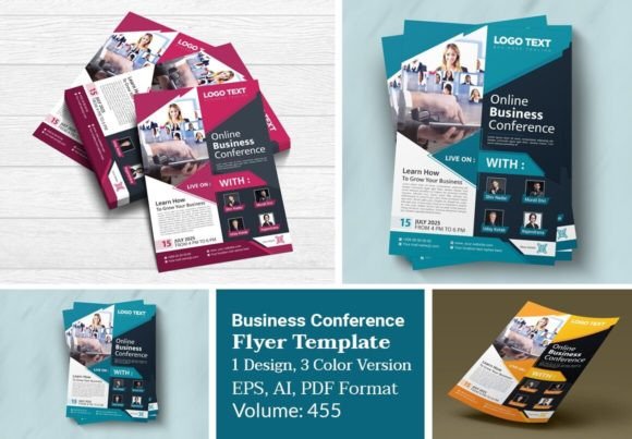 Mastering Professional Event Promotion with the Online Business Conference Flyer Template