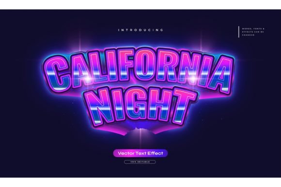 Mastering the Colorful California Night Text Effect: A Guide to Modern Graphic Design Assets