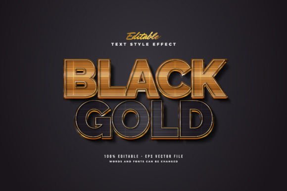 Mastering the Elegant Black and Gold Text Effect