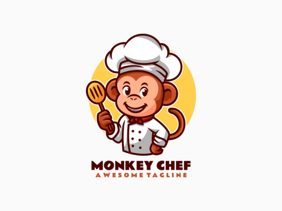 Monkey Chef Mascot Cartoon Logo Design Guide