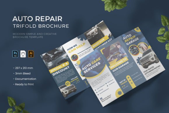 Streamlining Automotive Branding: The Strategic Value of the Auto Repair Trifold Brochure