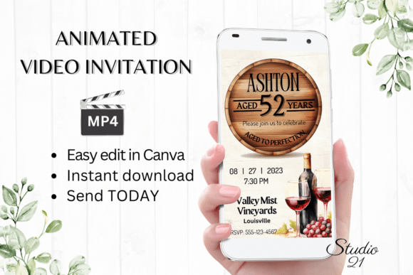 Streamlining Event Planning with a Digital Wine Birthday Invitation