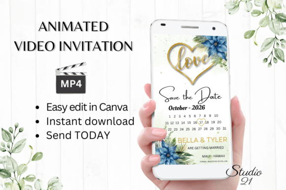 Streamlining Holiday Communication with the Christmas Save the Date W2210B Digital Template