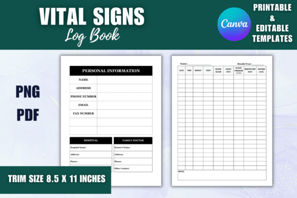 Take Control of Your Health with a Comprehensive Vital Signs Log Book